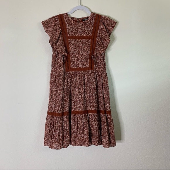 Madewell Madewell Flutter-Sleeve Mini Dress in Cottage Garden XXS - Picture 2 of 10